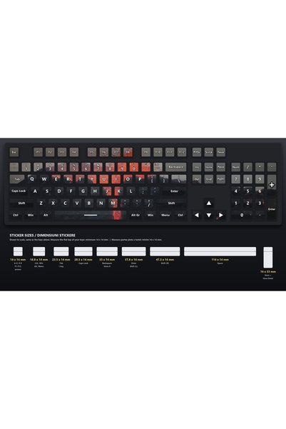 OEM Stickere Tastatura Set Flux de Lava, Peisaj Magma Eruptie, Autocolante Li...