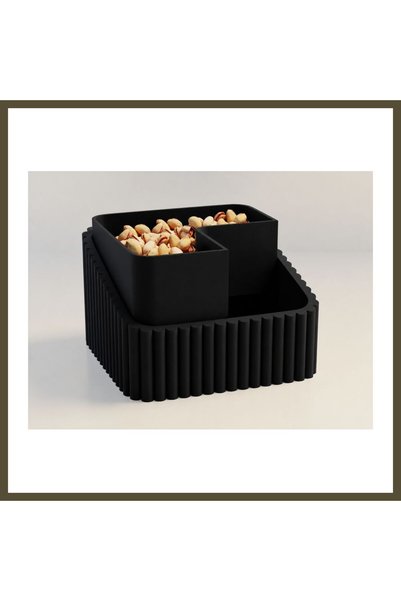 northcity n 3D-Printed Pistachio Bowl - Dual-Chamber Shell Separator Serving ...