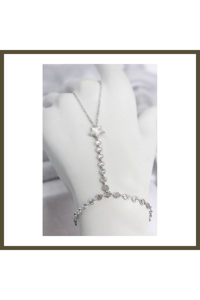 northcity n Silver-Colored Brass Laser-Cut Star-Shaped Shahmeran BX with Zirc...