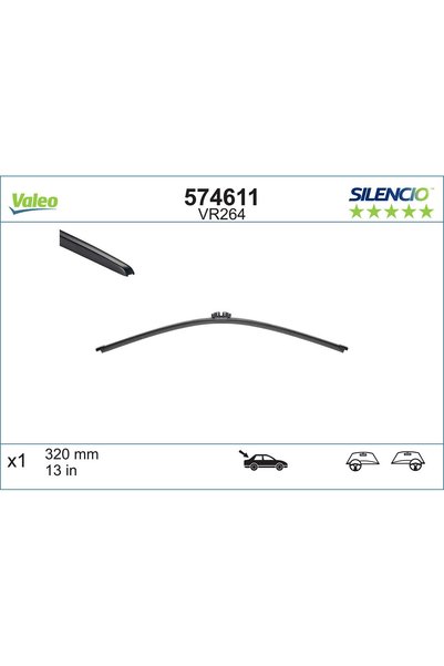 VALEO Lamela stergator 574611