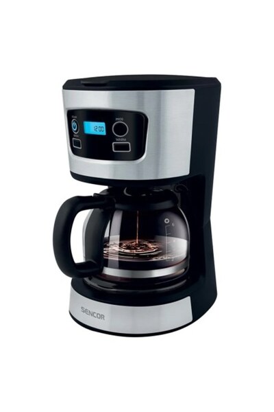 Sencor Aparat de cafea cu filtru SCE 3700BK, 700 W, 0,75 L, Roșu/Negru