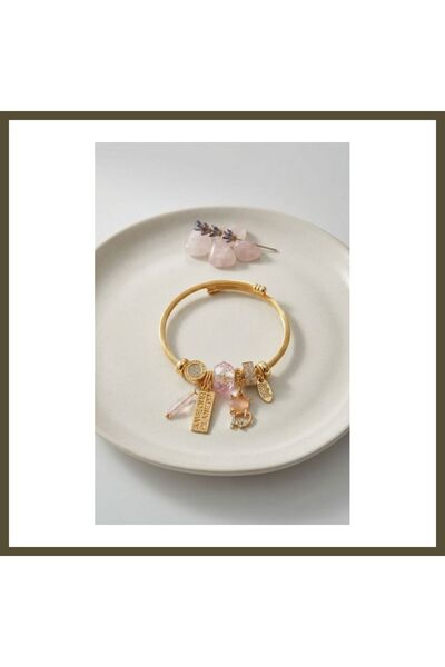 northcity n Cat-Motif Pink Charm Bracelet Modal BX