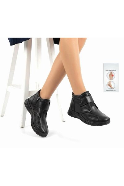 MİRATERLİK ORTOPEDİK TERLİK VE AYAKKABI Mira Orthopedic Women's Leather Boots...