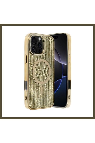 northcity n غطاء هيلين ماج سيف المتوافق مع هاتف iPhone 16 Pro Max - لون ذهبي BX.