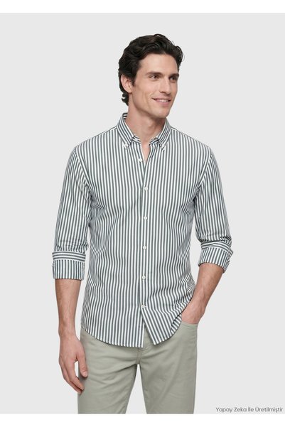 Ramsey Khaki Regular-Fit Woven Classic Shirt