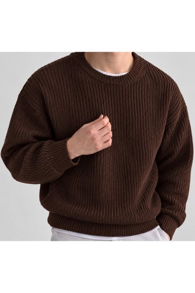 FAVORİST Men's Crew Neck Sweater Knitwear Kpln