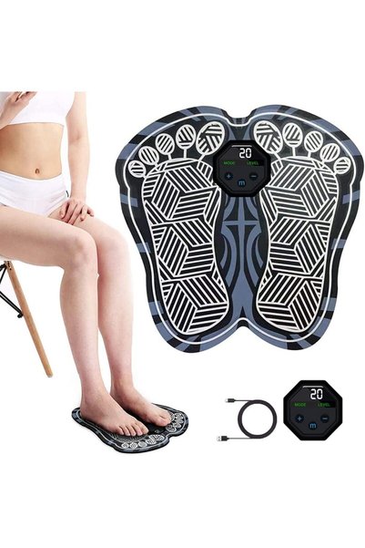 X SPRING Foot Massager Pad, Electric Circulation Mat with Adjustable Intensit...