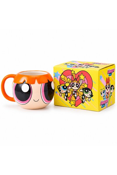 wafra store كوب سيراميك ثلاثي الأبعاد بتصميم "فتيات القوة" (Powerpuff Girls) ...