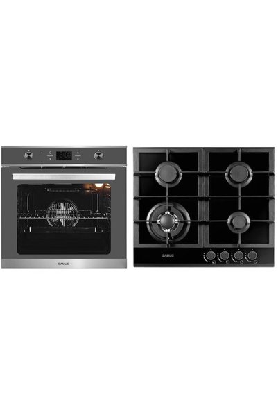 Samus Pachet incorporabil Cuptor incorporabil SC626GDX9 GRAY, 75 L, 2800 W, 9...