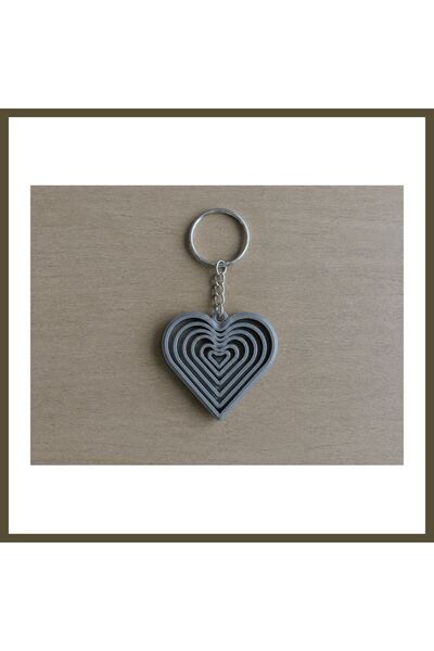 northcity n 3D-Printed Fidget Keychain - Moving Toy and Bag Charm - Gray BX