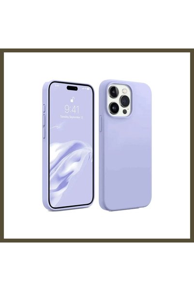 northcity n غطاء متوافق مع هاتف iPhone 15 Pro، مصنوع من السيليكون - لون بنفسج...