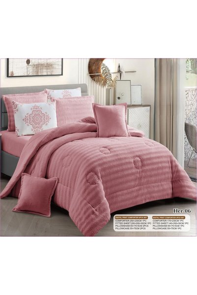 NAJMA Winter Fluffy Plush Velvet and Warm Fur 4-Piece 170X230 Bedspread Beddi...