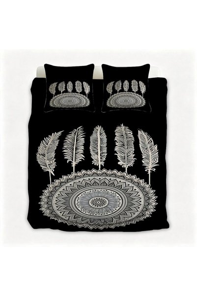 Generic Boho Style Soft Flannel Bedding 3PCS, Guest Bedroom Decoration Linens