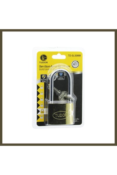 northcity n 50mm Vacuum Padlock with Long Shackle, Yellow BX