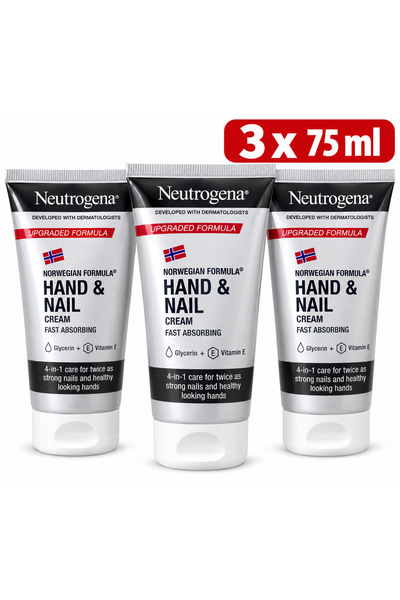 Neutrogena Set 3x 75 ml cremă pentru mâini și unghii cu absorbție rapidă
