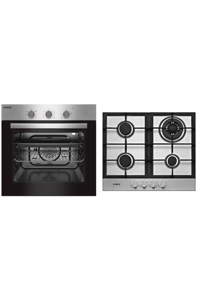 Samus Pachet incorporabil Cuptor SC616GTXV, 56 L, 2200 W si Plita PSG-64SX2, ...