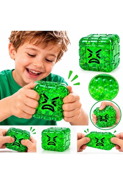 MASHASHOP Jucărie antistres moale, Nice Cube, Minecraft, verde, 5,5 cm