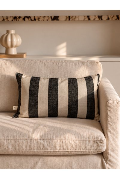 needle home textile .decoration ΘΗΚΗ LİNE ΜΑΥΡΗ ΚΙΡΛΕΝΤ (30X50)