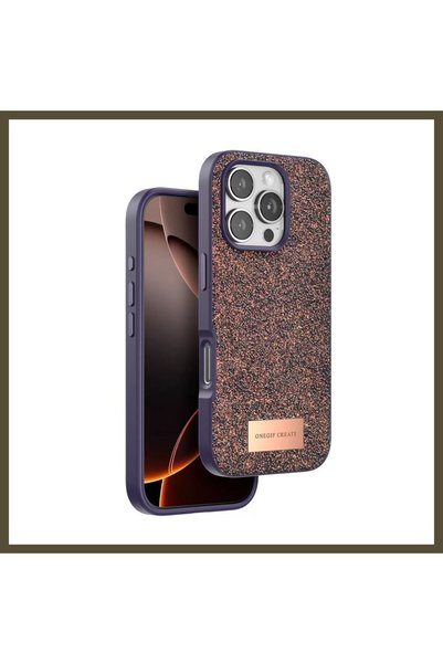northcity n Onegif iPhone 16 Pro-Compatible Bright Glittery Case - Deep Purpl...