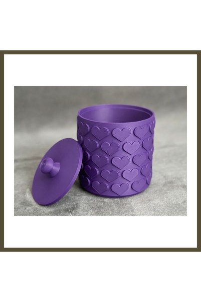 northcity n 3D-Printed Patterned Storage Box with Lid - Two-Tone Organizer - ...