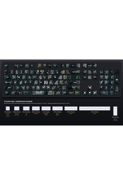 OEM Stickere Tastatura Textura Coaja de Copac, Design Unic Continuu, Format A...
