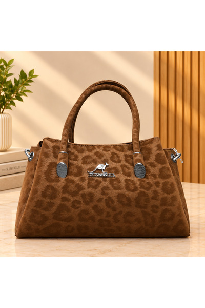 Generic Brand Luxury Women's Handbag with Elegant Pattern and Silver Metal De...