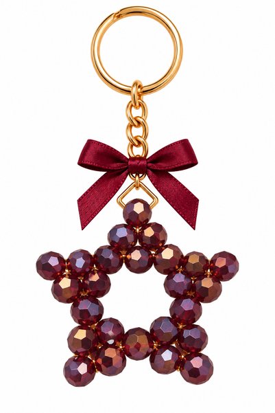 Handmade Hediyelik Kristal yıldız anahtarlık