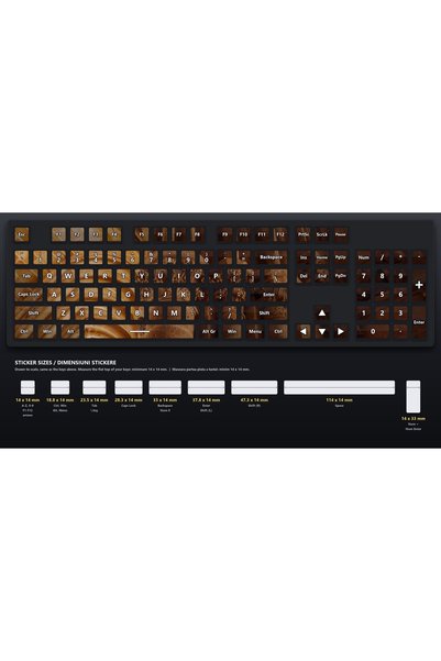 OEM Σετ Αυτοκόλλητων Πληκτρολογίου Starry Vault, Νυχτερινό Τοπίο Γαλαξία, Αυτ...