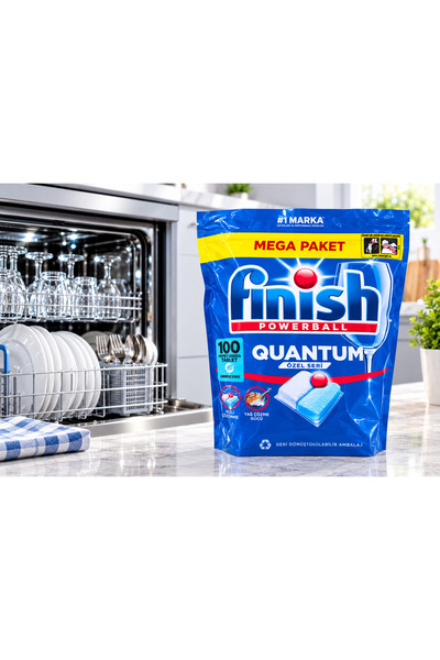 Finish Vince Quantum Powerball Dishwasher Tablets - Value Pack 100 Tablets
