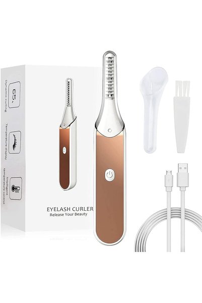 X SPRING Heated Eyelash Curler, Electric Quick Heating Makeup Tool with 3 Tem...