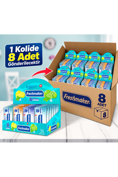 Freshmaker ıslak cep mendili Anti Bakteriyel 15li x 36lı 8 STAND