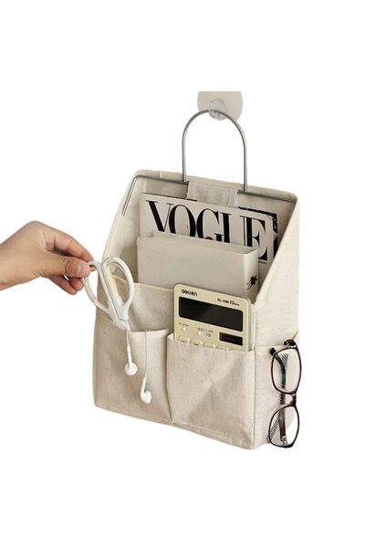 ALMEKAQUZ Dorm Storage Bedside Caddy, Wall Hanging Storage Bags, Hanging Pock...