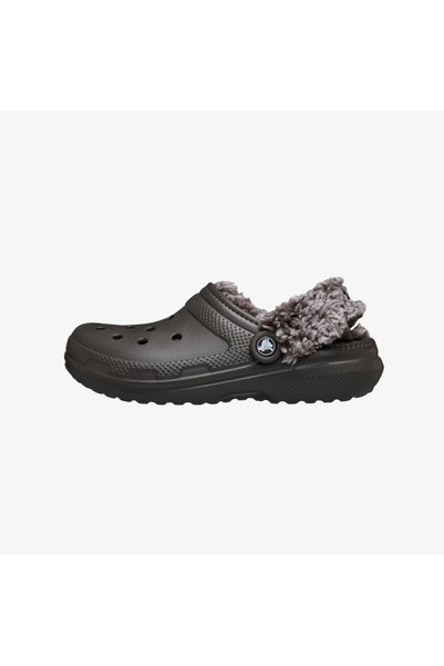 Crocs Saboti clasici căptușiți cu fleece, Cacao închis