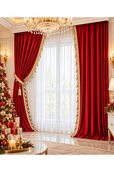 Liz Line Set doua draperii din catifea, diverse culori si marimi, opacitate 7...