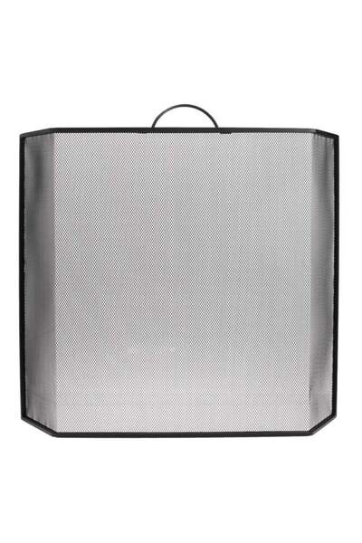 ANTBRO ®   Paravan metalic pentru șemineu 62,5x56 cm cu plasă densă, negru