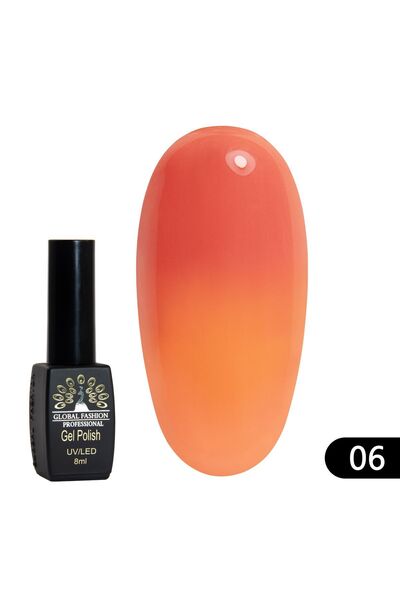 global fashion Θερμικό Τζελ Βερνίκι 06, 8 ml