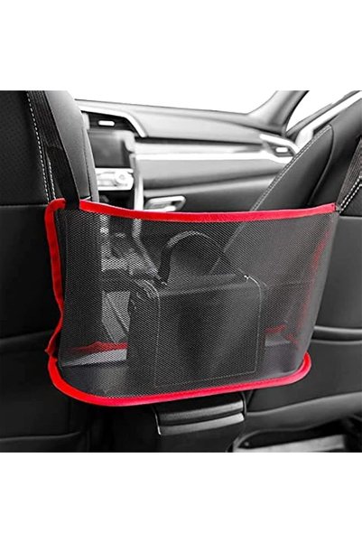 Arabest Car Storage Net, Large Capacity Front Seat Gap Organizer with Buckle ...