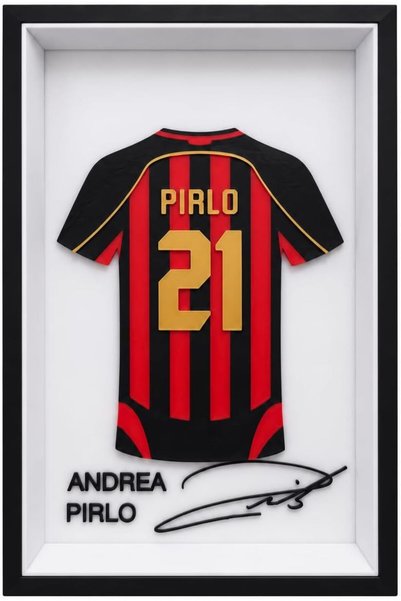 Generic Andrea Pirlo No. 21 Collectible Jersey Frame, 23 x 15 cm
