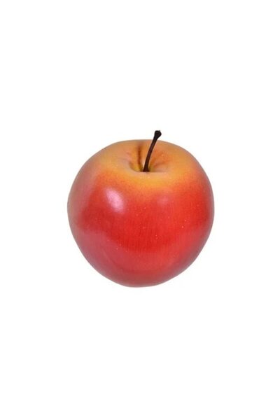 ANTBRO Măr artificial din plastic 8 cm, fruct decorativ pentru bolul de fruct...