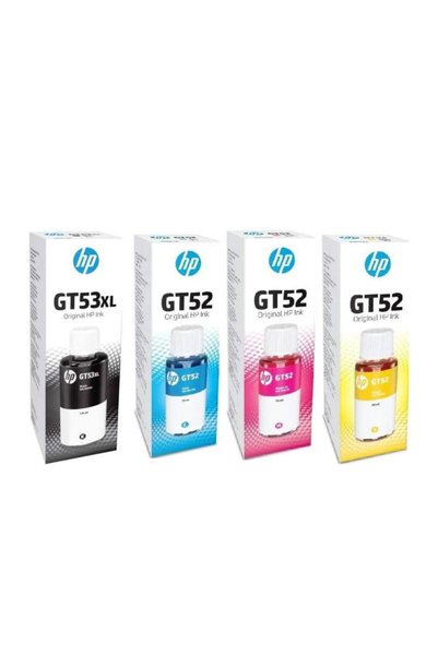 HP GT53XL and GT52 Ink Bottles (Pack of 4)