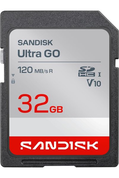 SanDisk Ultra GO، بطاقة SD UHS-I، سعة 32 جيجابايت، سرعة تصل إلى 120 ميجابايت/...