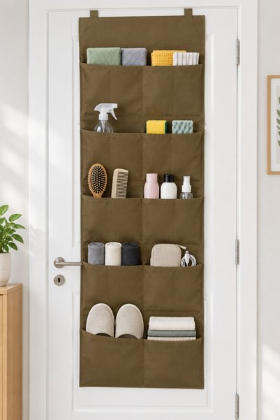 BHM Door-Back Organizer: Multi-Purpose Fabric Organizer with 5 Compartments, ...