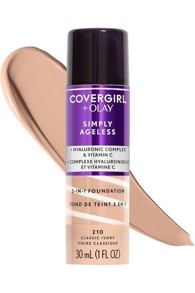 covergirl كريم أساس سائل "أولاي سيمبلي إيجليس" 3 في 1 - لون 242، بيج متوسط، ح...