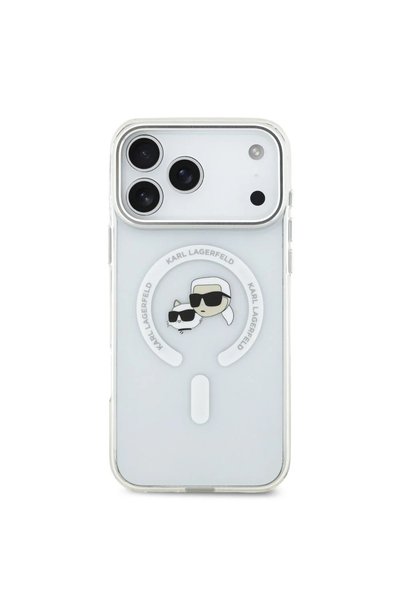Karl Lagerfeld Husa IML K&CH Heads Metal Frame MagSafe pentru iPhone 17 Pro M...