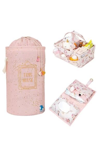 Tasarım Baby 3-Piece Set (baby care bag, diaper bag, and laundry & toy basket)