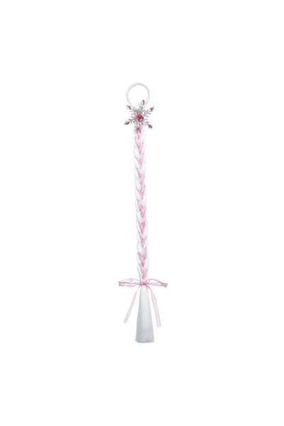 ANTBRO ®   Elastic de păr pentru fete cu pene argintii cu sclipici, strasuri ...