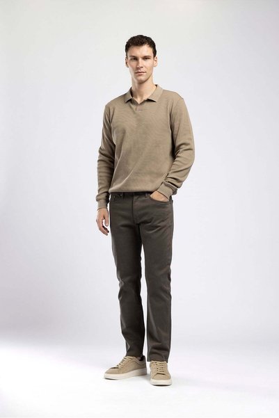 Lee Cooper Harry Erkek Dokuma Pantolon Normal Düz Paça Haki