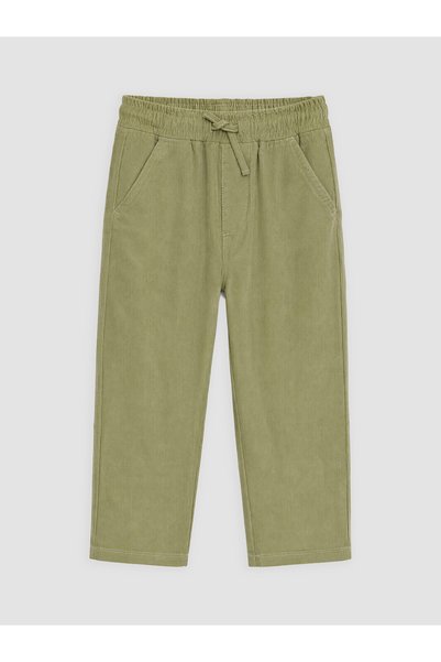 LC Waikiki Nevavm Green Elastic Waist Boys' Trousers with a Difference