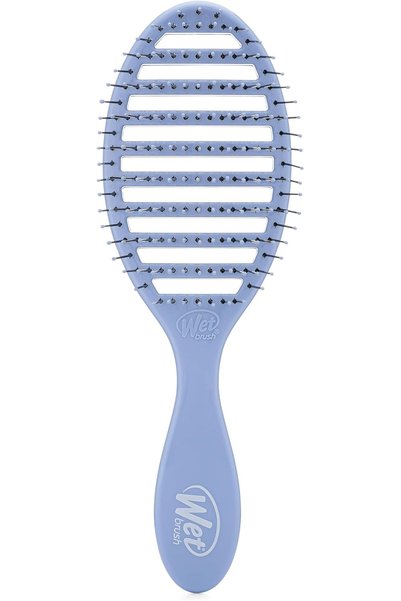 Wet Brush فرشاة تجفيف الشعر السريعة - لون أزرق سماوي - تصميم مزود بفتحات تهوي...