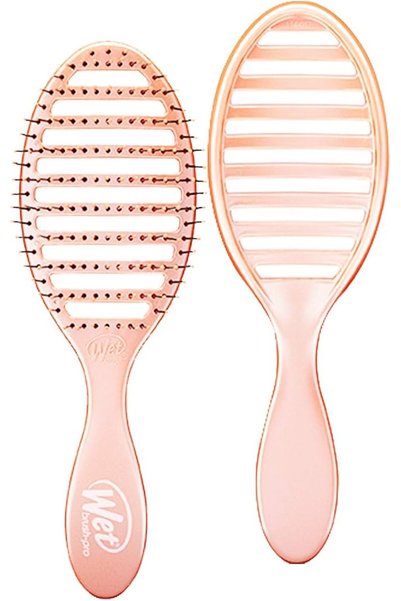Wet Brush فرشاة تجفيف الشعر السريعة - لون أزرق سماوي - تصميم مزود بفتحات تهوي...